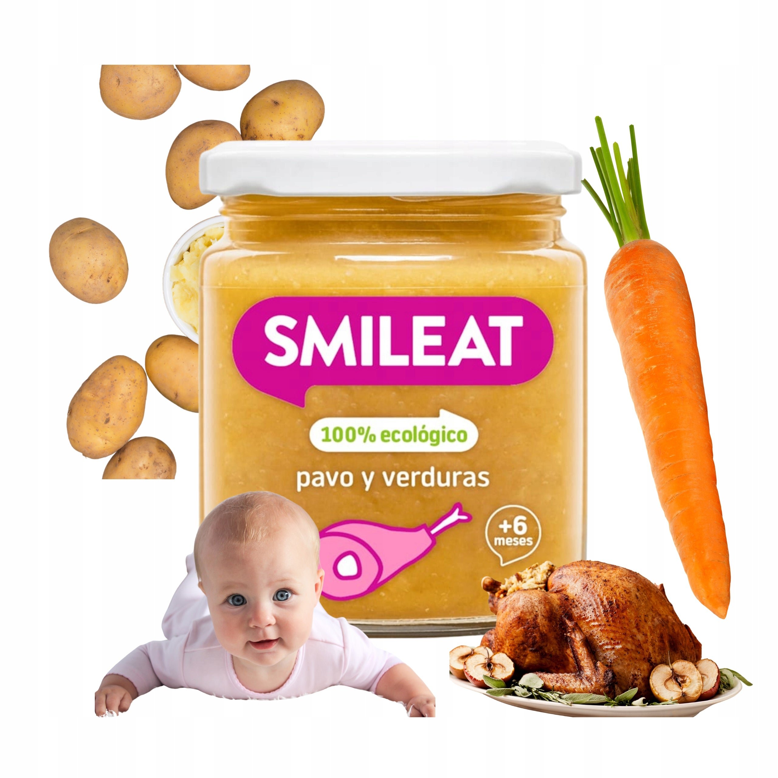 Baby Lunch Turkey With Vegetables Bio Organic Jar 6m+ 230 G
