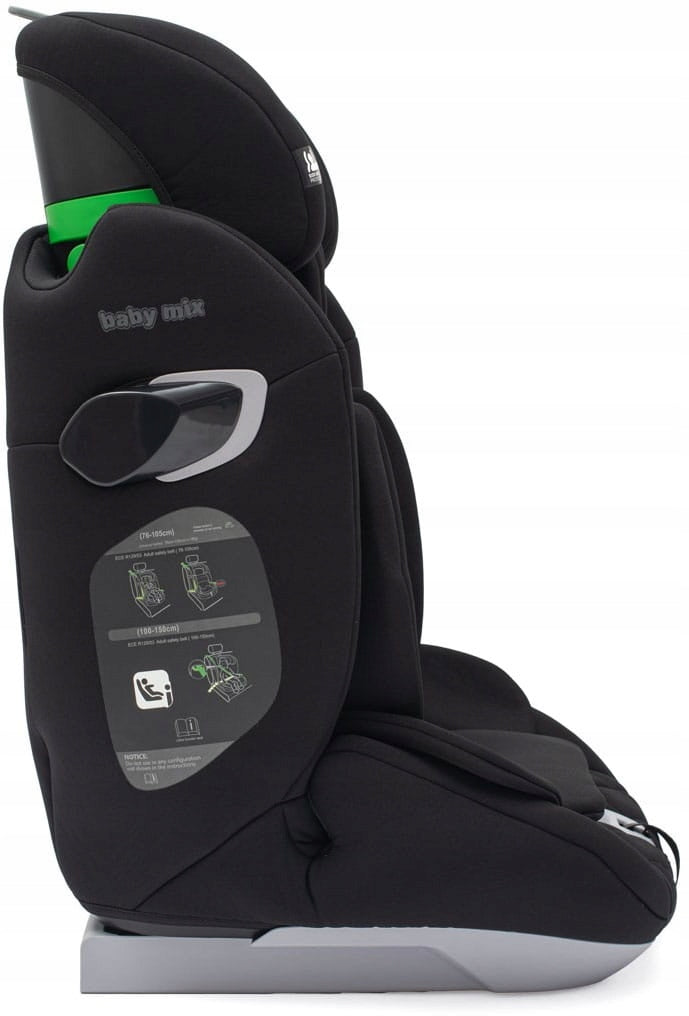 Baby Mix Hero Pro i-Size Child Car Seat 76-150 cm | Black Weight category 9-36 kg