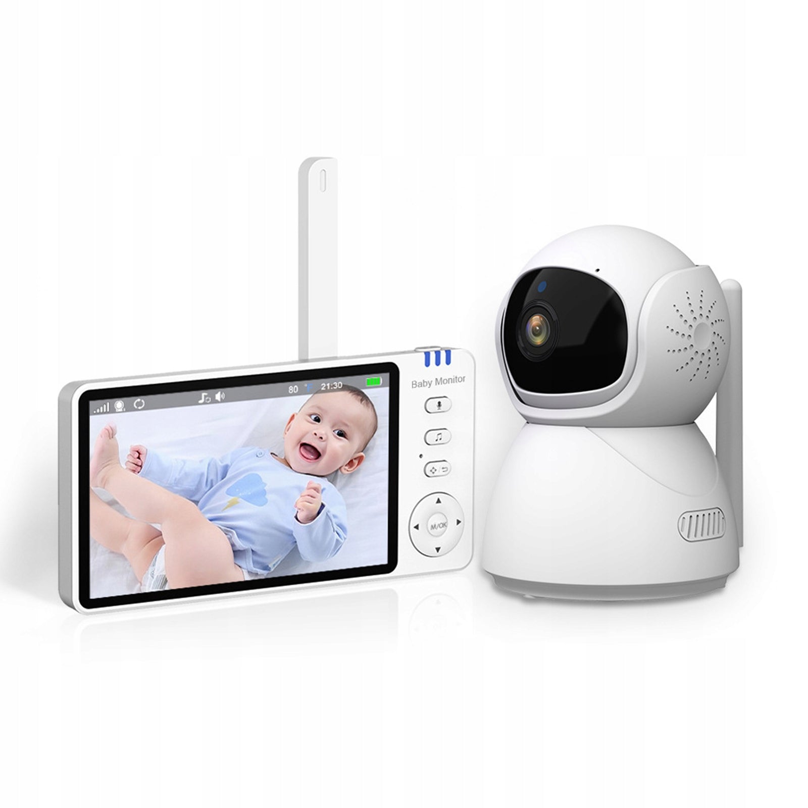Baby Monitor 5" HD 355°/90° Tilt Camera 720P 2-Way Talk With Night Vision Brand no brand