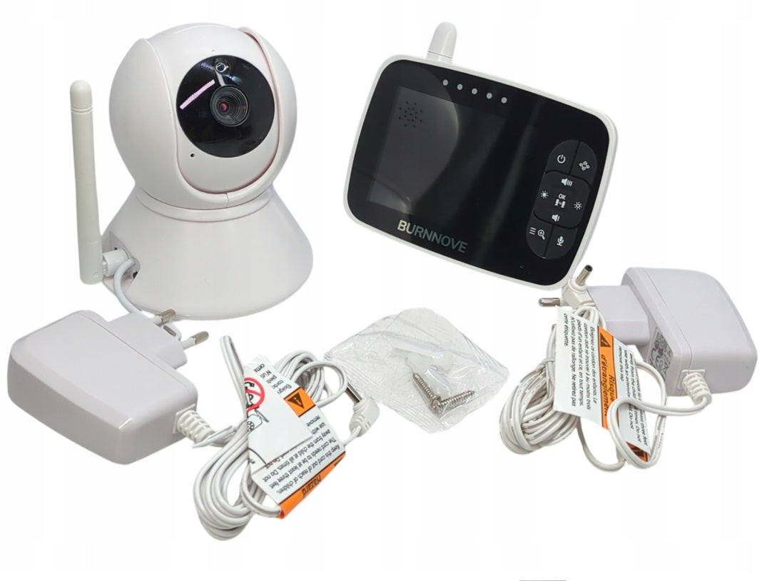 Baby Monitor BURNNOVE 3,5" LCD Camera Temperature Sensor Manufacturer code SM35PTZ