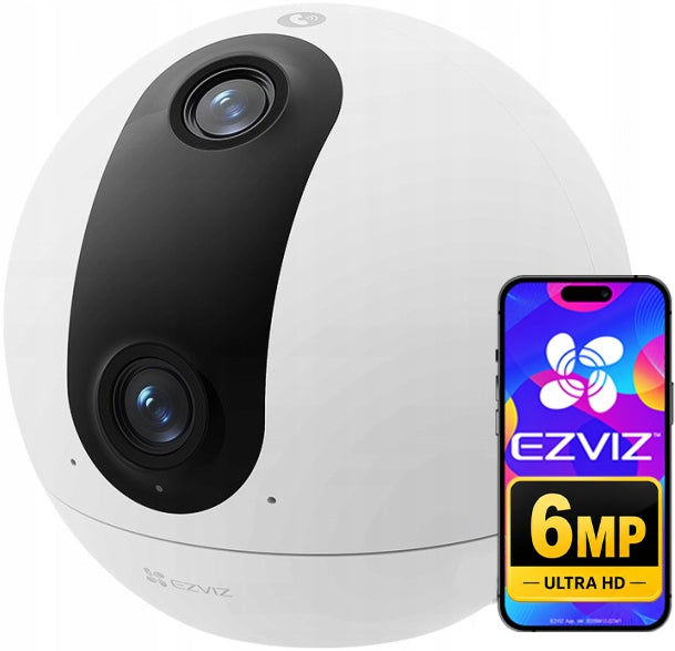 Baby Monitor Camera WiFi EZVIZ C60P Dual Lens 6Mpx (3MP+3MP) Dual Lens
