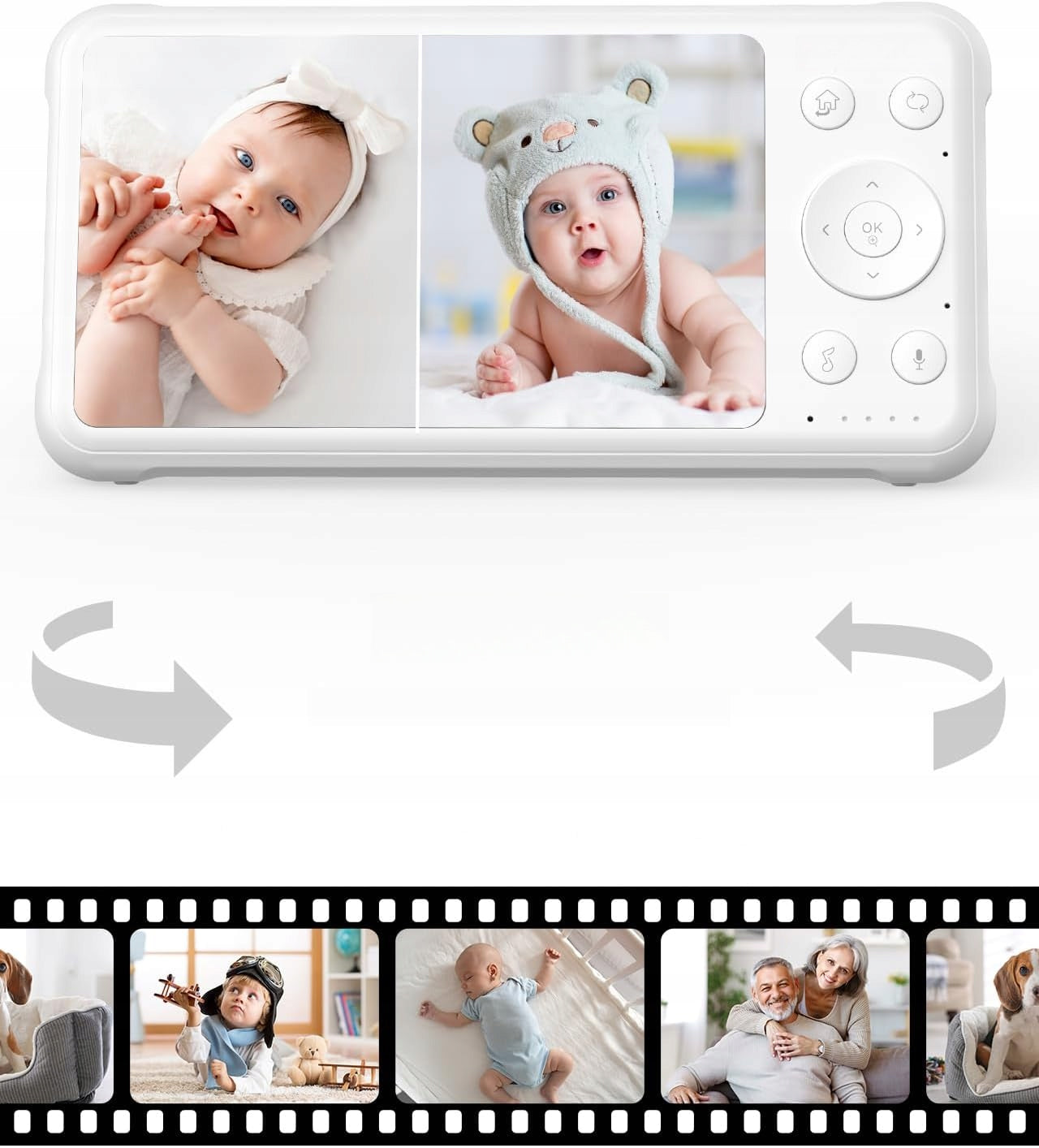 Baby Monitor Electronic Camera 1080p PTZ Bright Night Vision Two Way Audio Medical device no