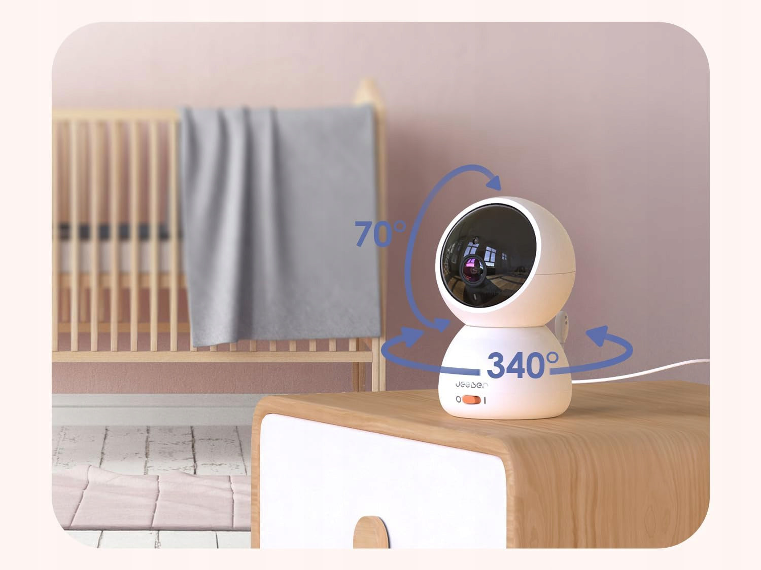 Baby Monitor Electronic Camera 4" WiFi VOX Night IR Baby Monitor 2in1 Medical device no