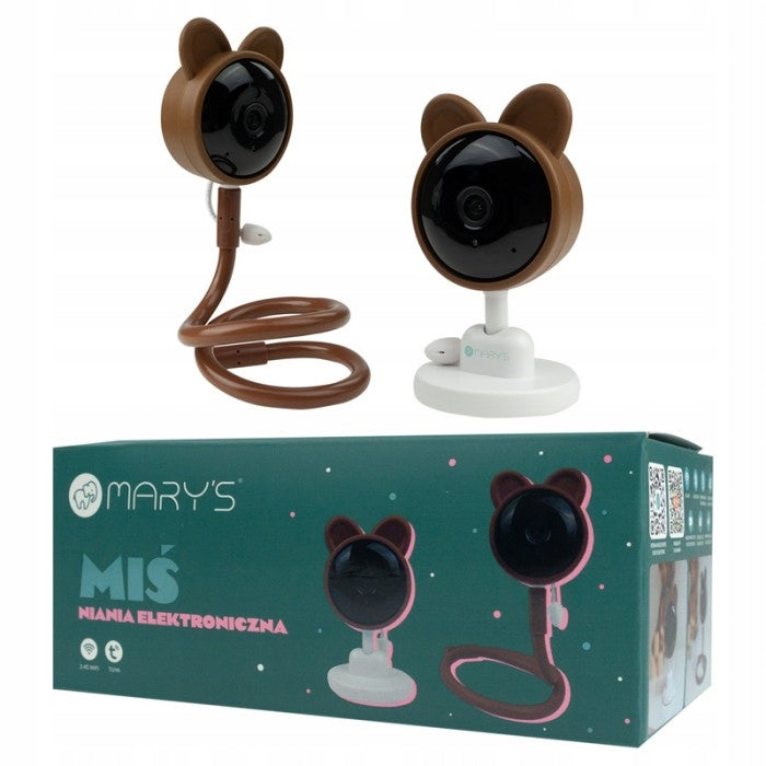 Baby Monitor Electronic Camera Bear WiFi Control App TUYA 2x Handles Packaging status original