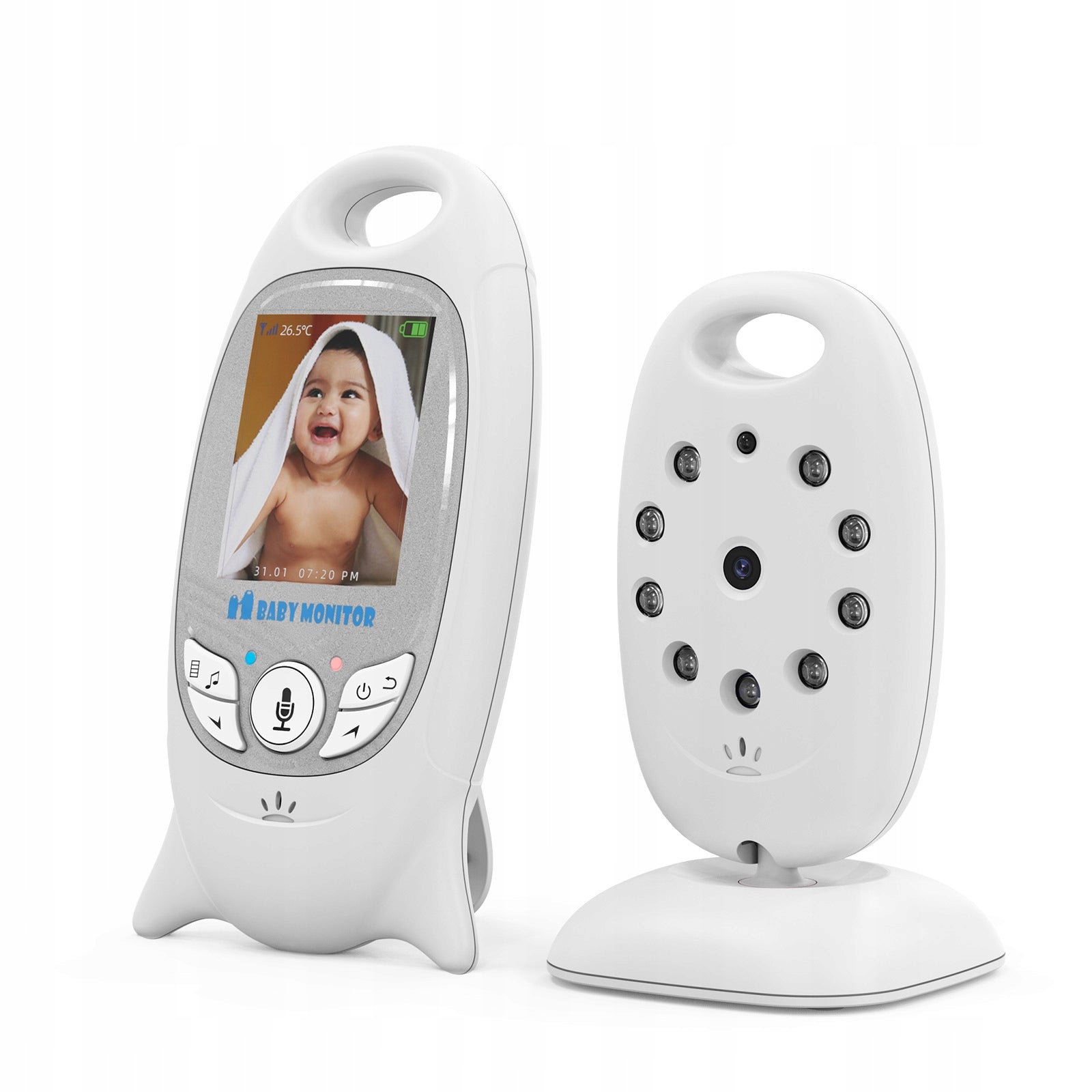 Baby Monitor Electronic Live Camera with LCD Night Mode and Microphone Medical device no