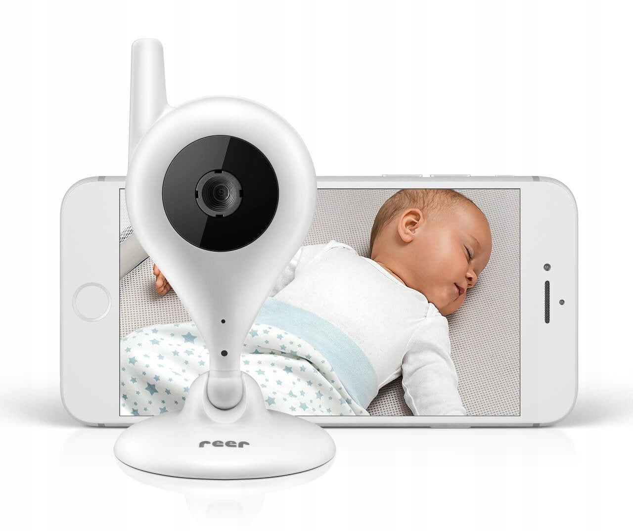 Baby Monitor Electronic WiFi IP Camera BabyCam REER Color white