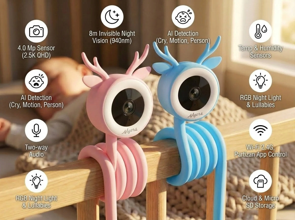 Baby Monitor WiFi | 4MP 2.5K QHD |Crying Detection |Motion Detection Manufacturer code 7272