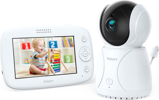 Baby Monitor Yoton YB03 LCD 4.3 Temperature Rotation Function Color white