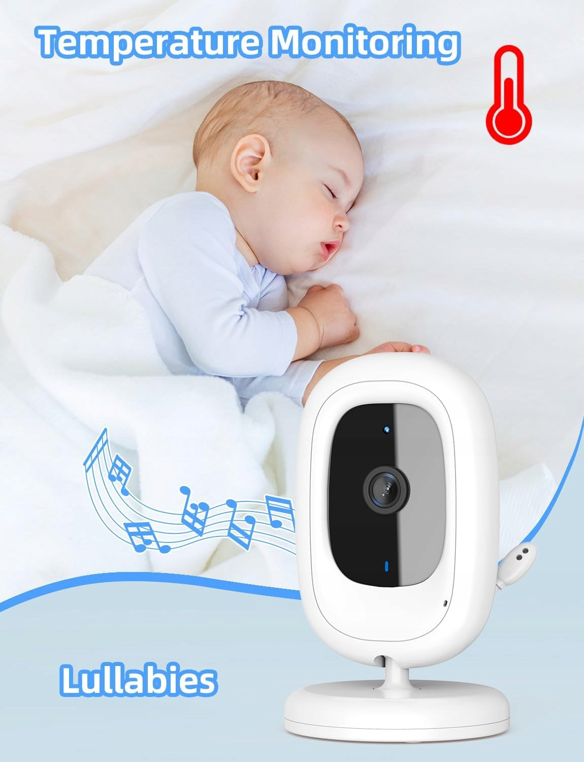 Baby Monitor with 2,8 inch Camera, 720p Video Baby Monitor, IPS, No Wi-Fi Color other