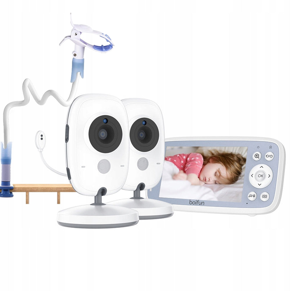 Baby Monitor with 2 Cameras and 4" Audio Screen Baby Camera