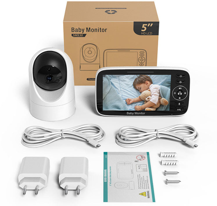 Baby Monitor with 5'' Two-Way Audio-Night Vision-VOX Mode Brand no brand