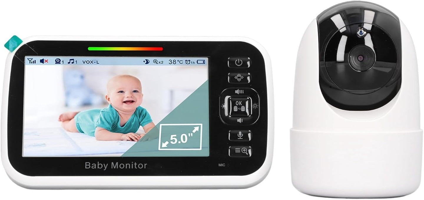 Baby Monitor with 5'' Two-Way Audio-Night Vision-VOX Mode Manufacturer code 18063018-1