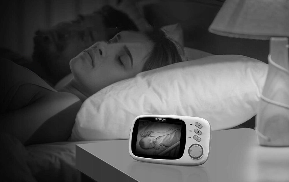 Baby Monitor with Live HD CAMERA Night Mode Wireless 3.2'' LCD Brand Boifun