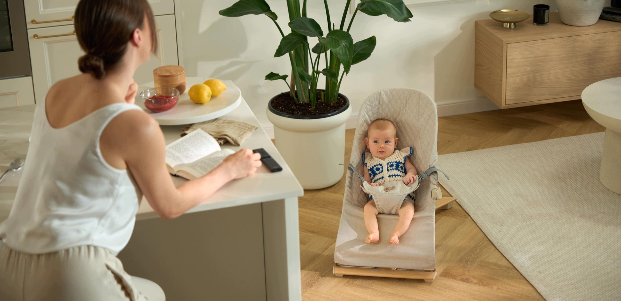Baby Rocker Deckchair Folding With Straps Kinderkraft MIMI Manufacturer code KBMIMI00LGR0000