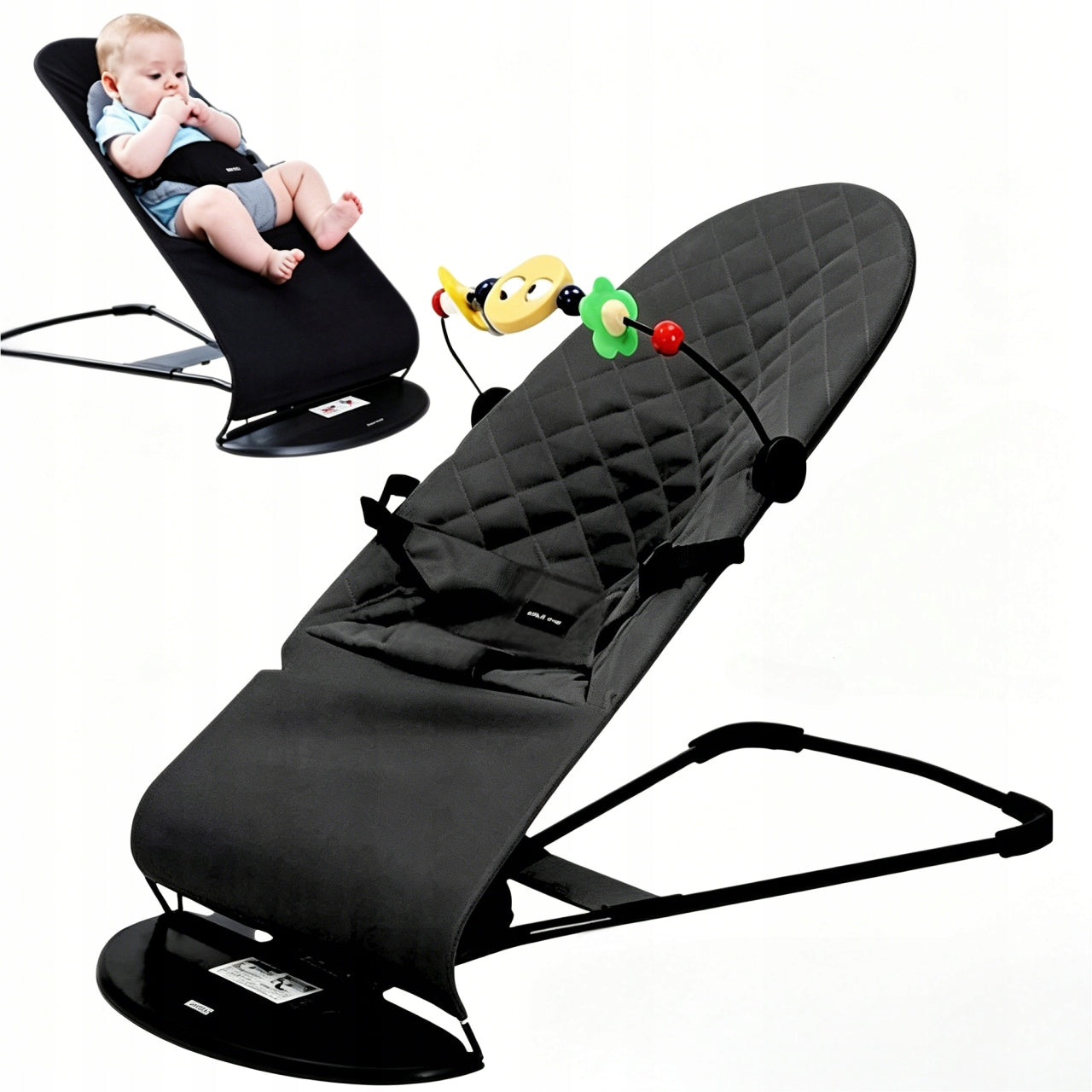Baby Rocker Sun Lounger Infants black SAFETY CERTIFICATES