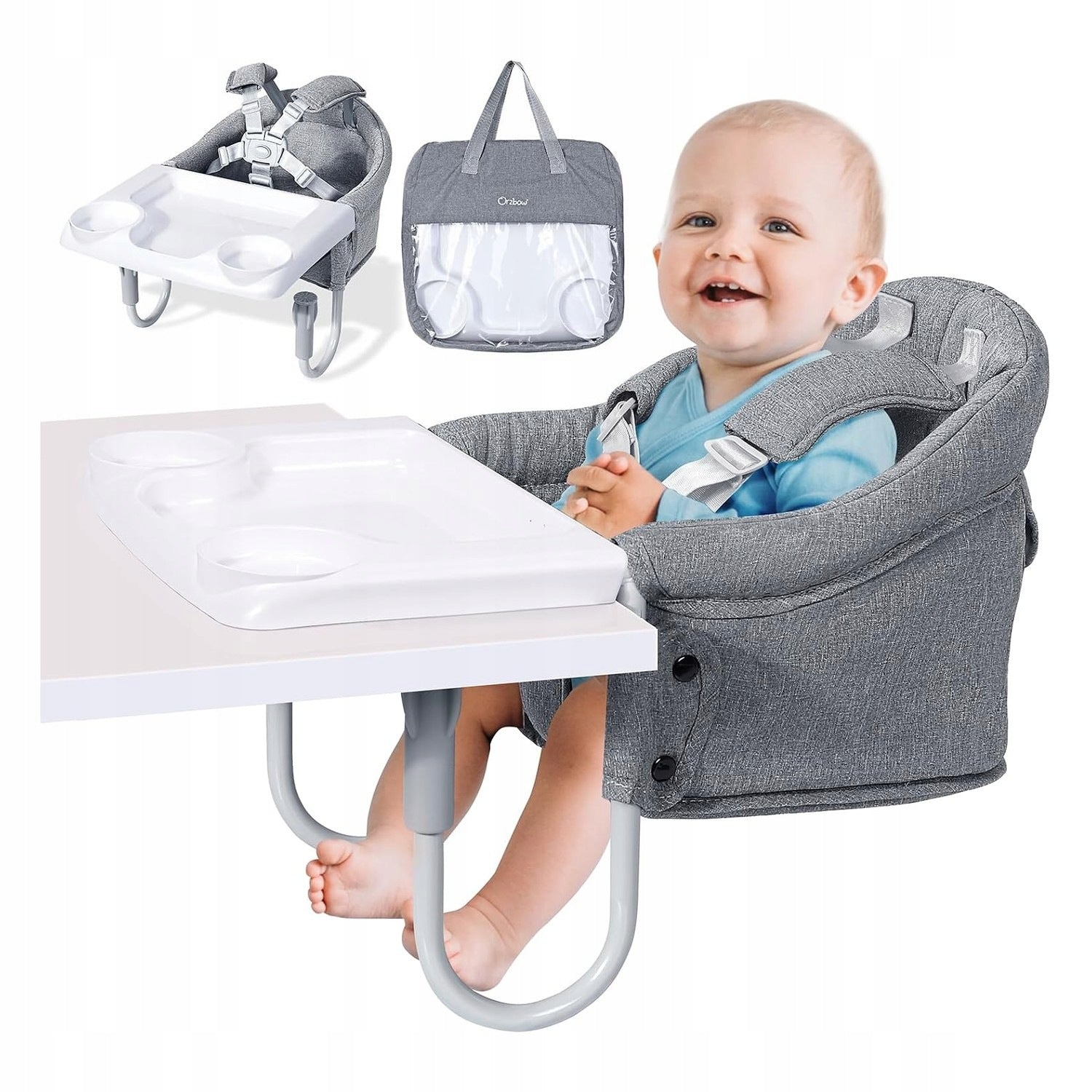 Baby Seat Portable Table Chair with Removable