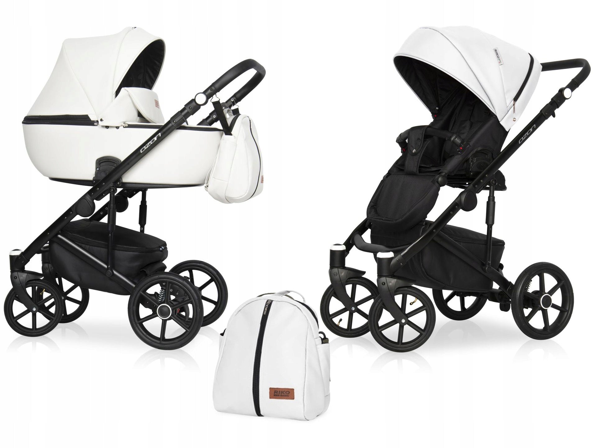 Baby Stroller 2in1 Riko Basic Ozone 07 Cream SET XXL