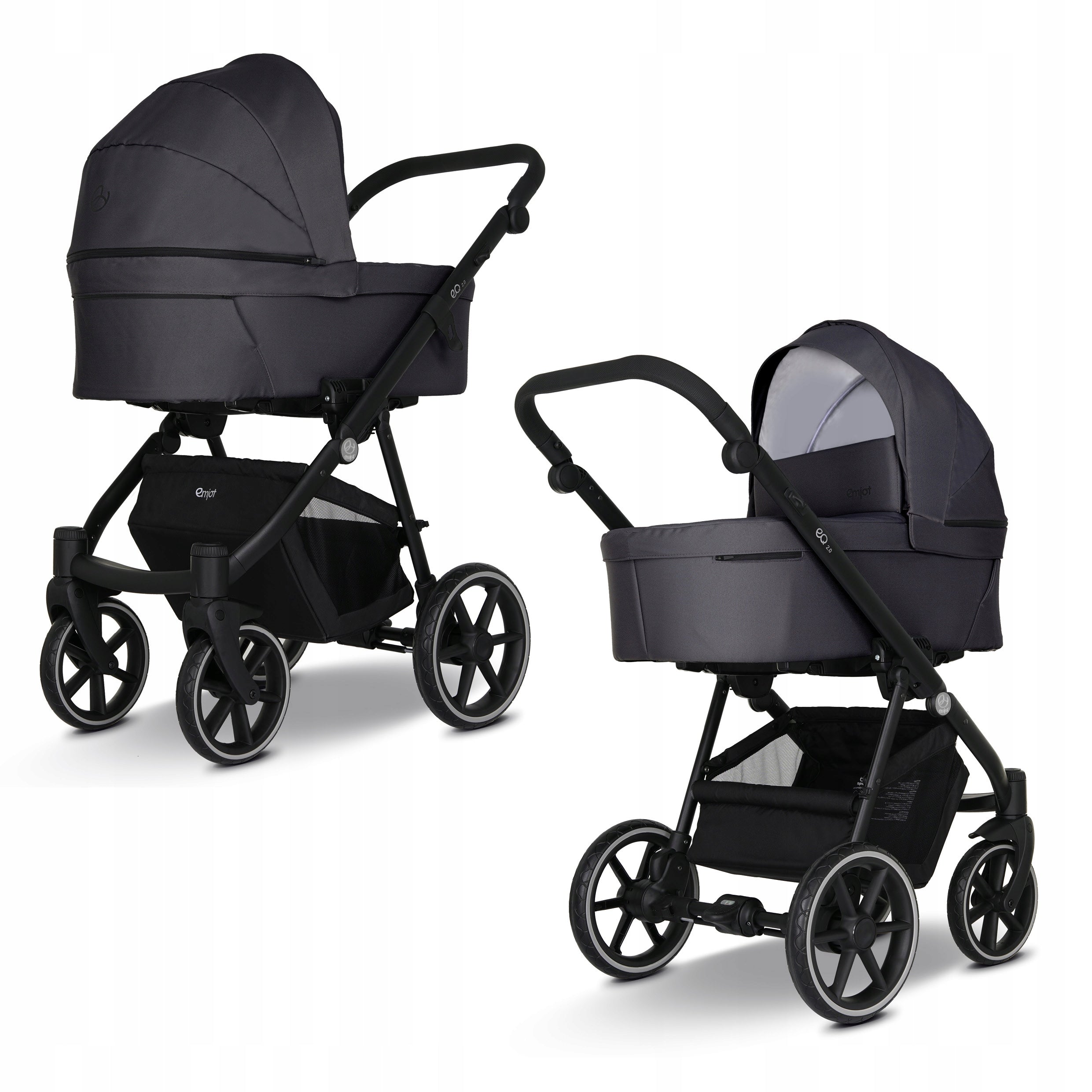 Baby Stroller EMJOT EQ 2.0 3in1 Seat Grey Gondola Stroller Accessories Manufacturer code EMJOT EQ2.0 06 -3w1