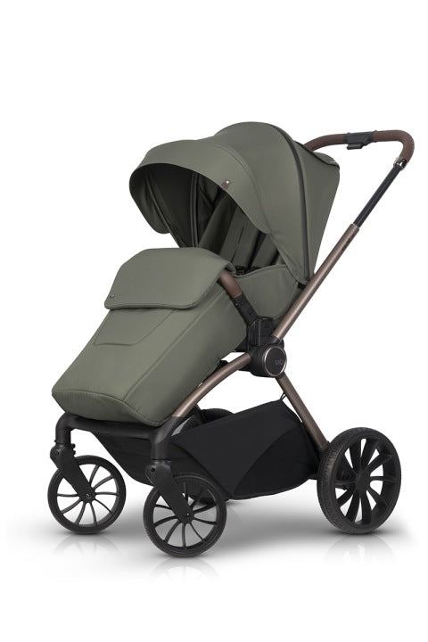 Baby Stroller EasyGo Giro G2 KHAKI Elegant Modern in 2 Sides GREEN Manufacturer code Wózek spacerowy spacerówka W/EA/GIRO/G2/K +