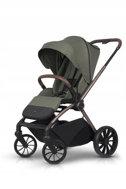 Baby Stroller EasyGo Giro G2 KHAKI Elegant Modern in 2 Sides GREEN