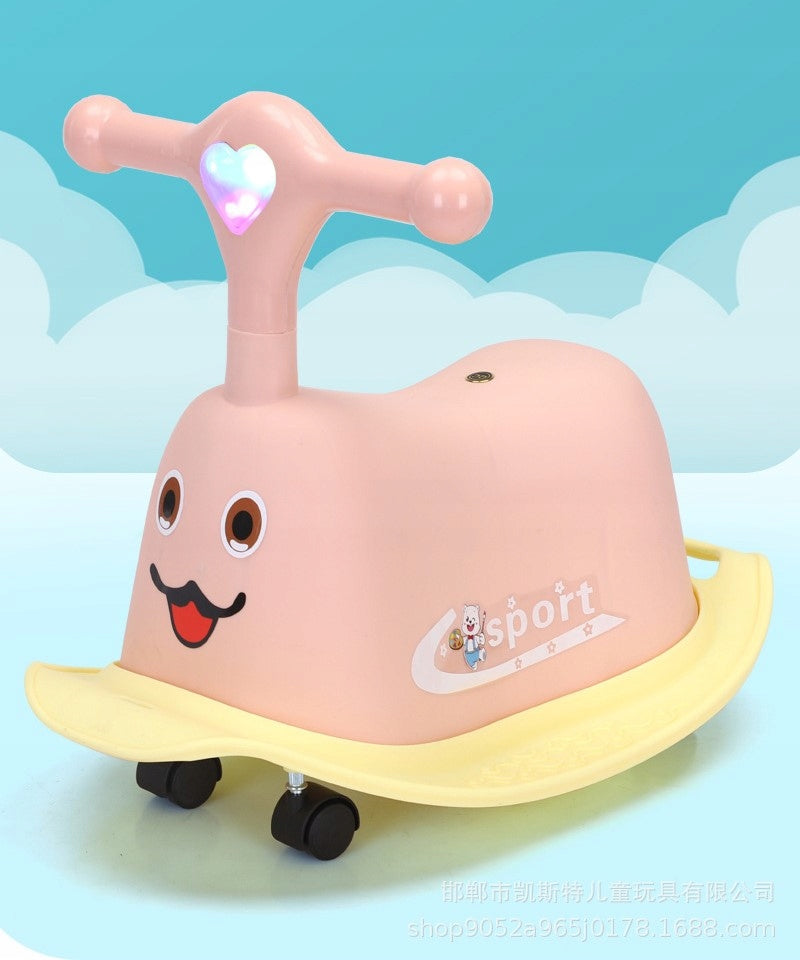 Baby Walker Ride-On For One Year Old Baby Vehicle Baby Snail Led Kid's age 12＋ months