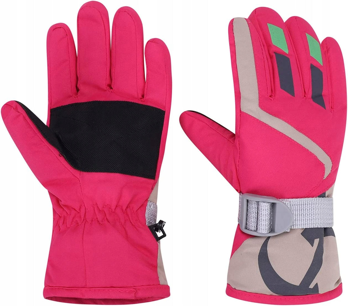 Baby Waterproof Anti-w Ski Gloves Color white