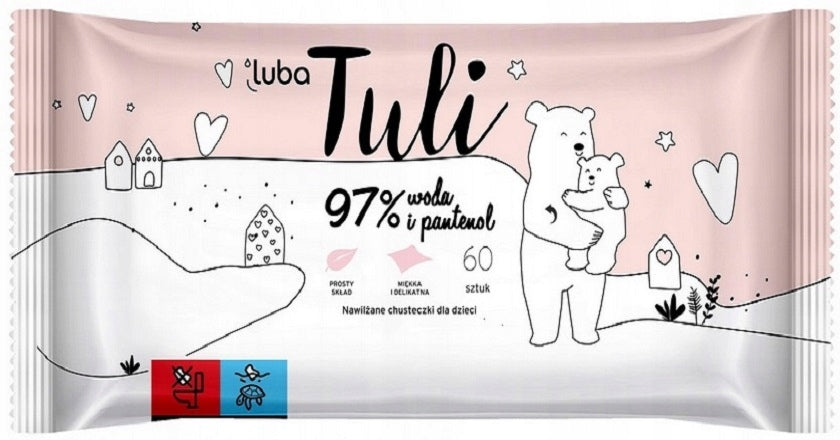 Baby Wipes LUBA Tuli - Water and Panthenol set of 720 pcs. Brand Luba