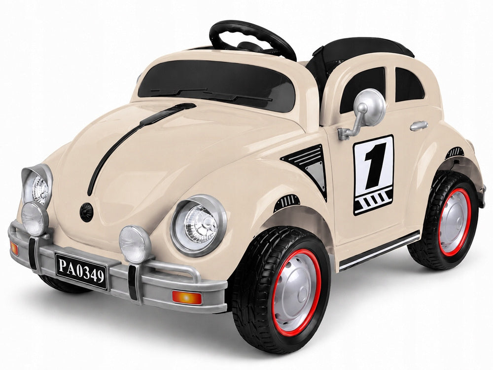 Baby battery car beige GARBUS retro rocking effect PA0349 Brand Jokomisiada