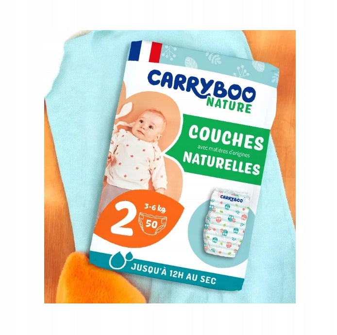 Baby diapers CARRYBOO size 2 3-6 kg 50 pieces