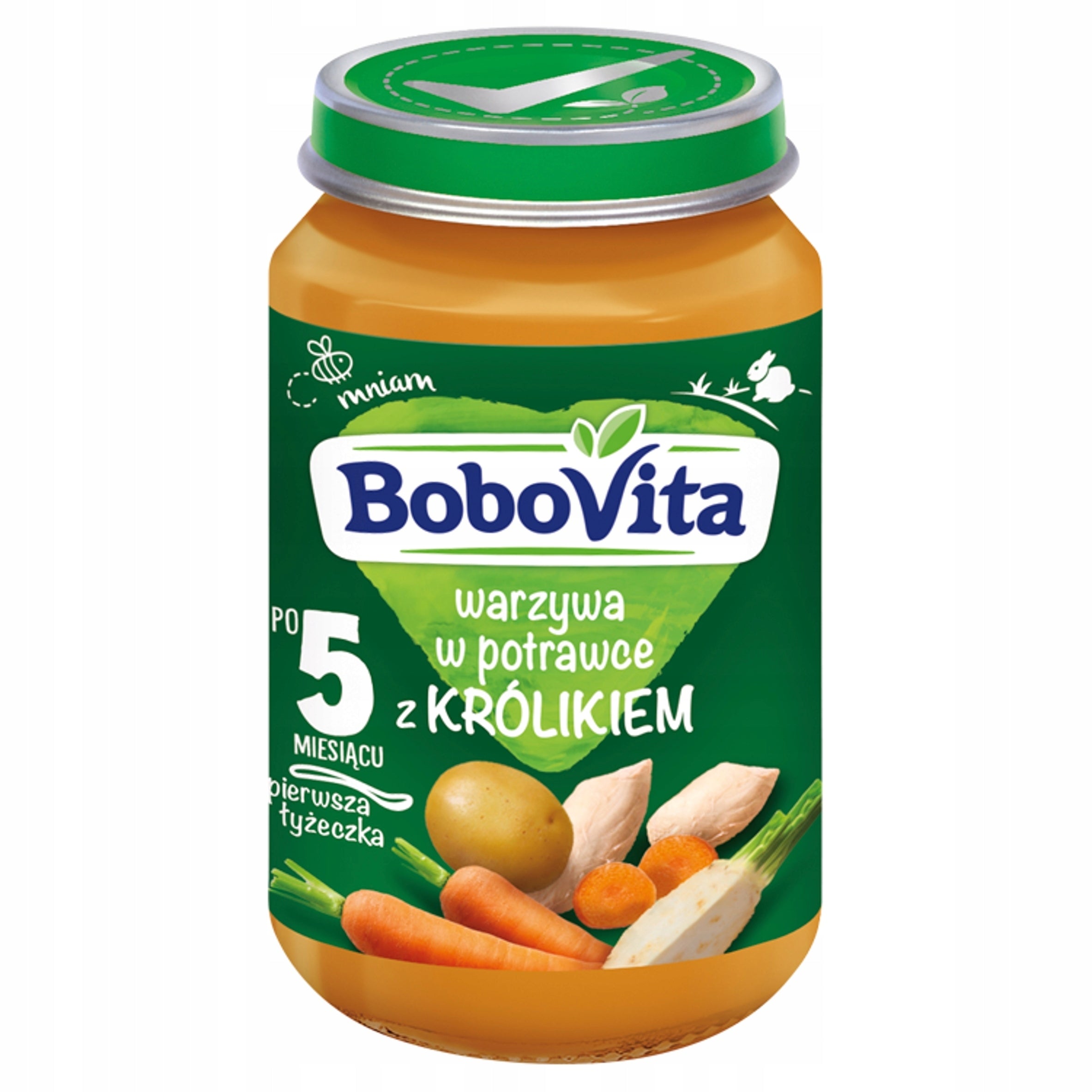 Baby lunch Bobovita Vegetables in stew with rabbit 5m+ 190g