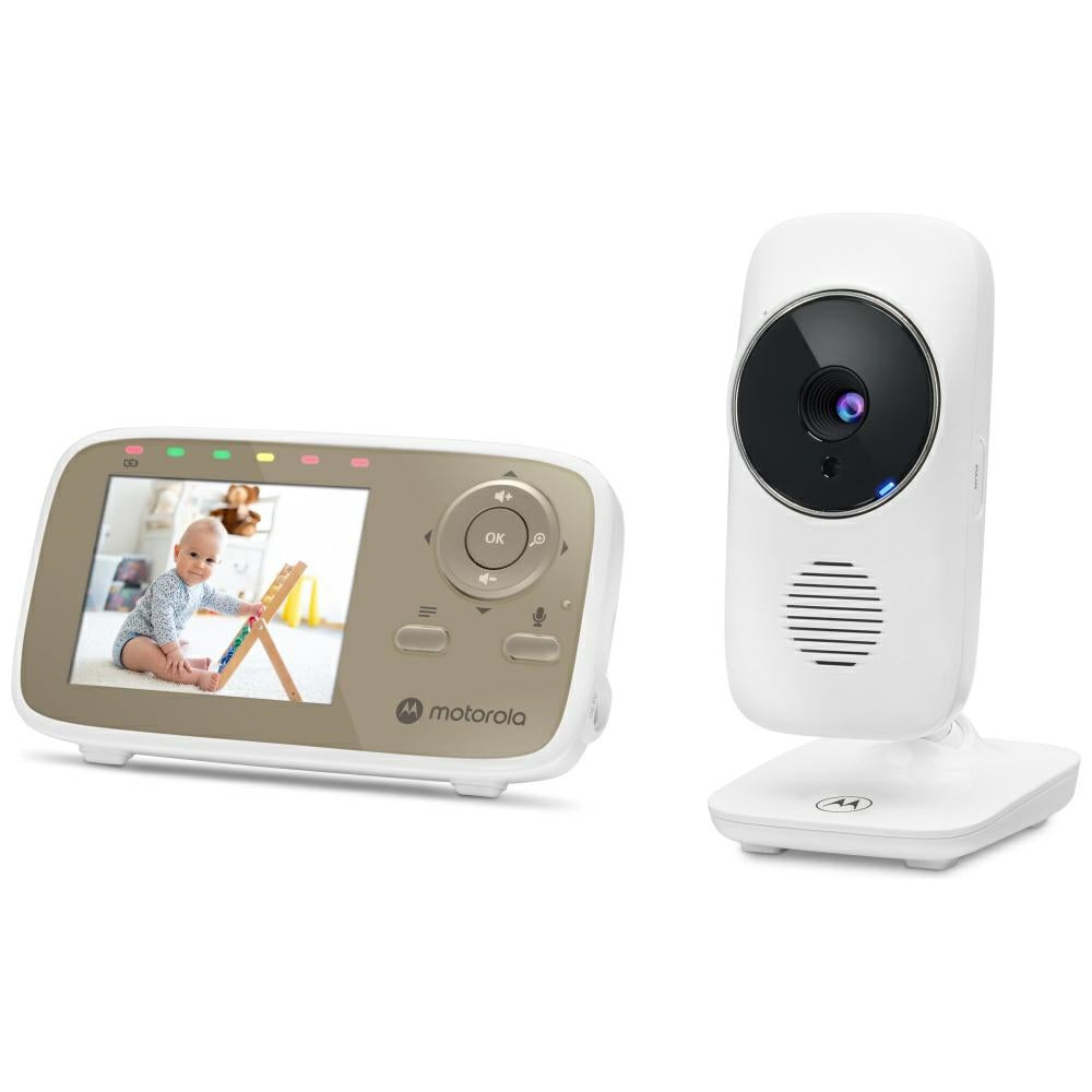 Baby monitor Motorola VM483 video monitor 2.8" white and gold