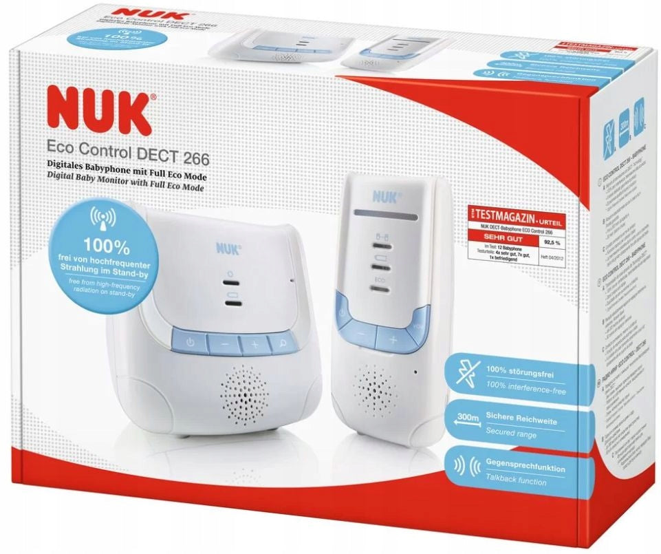 Baby monitor NUK white Manufacturer code Babyphone Eco Control DECT 266