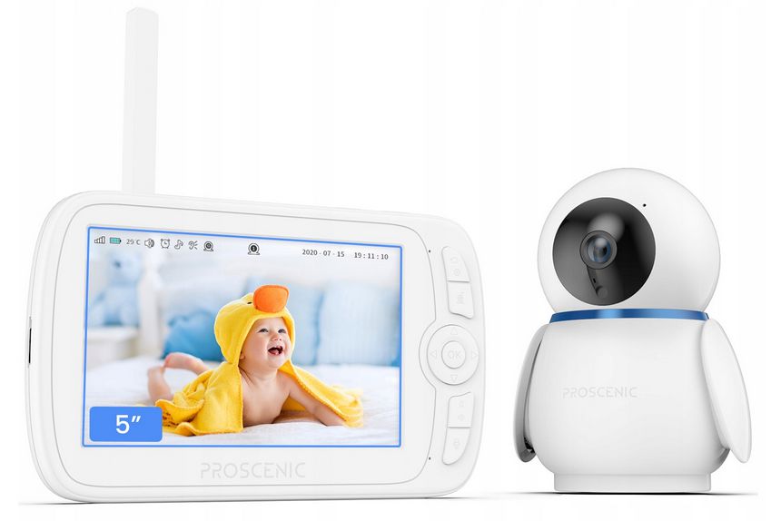 Baby monitor PROSCENIC BM300 LCD 5.0 Temperature Rotation Function