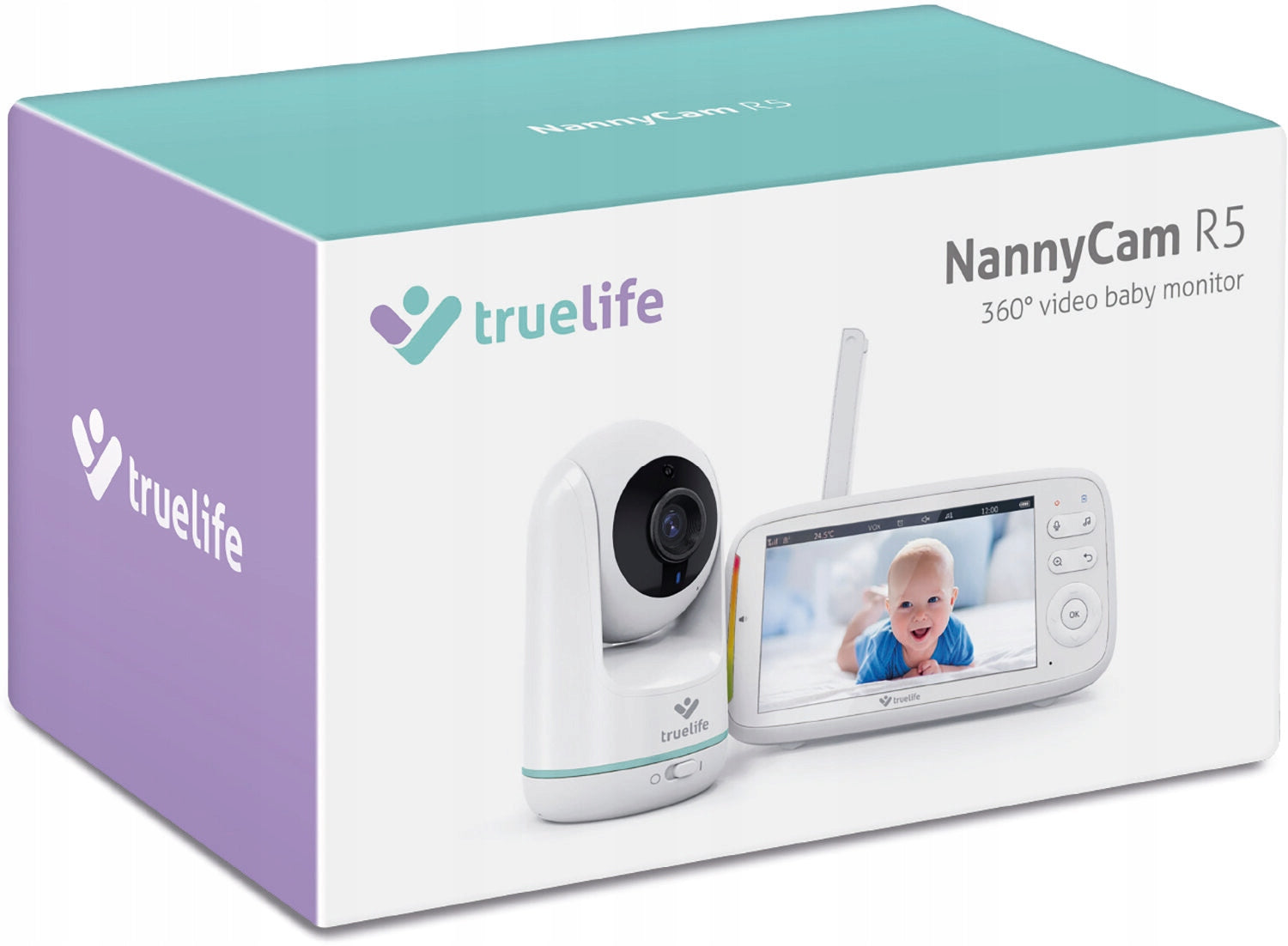 Baby monitor TRUELIFE NannyCam R5 White Kind electronic nanny