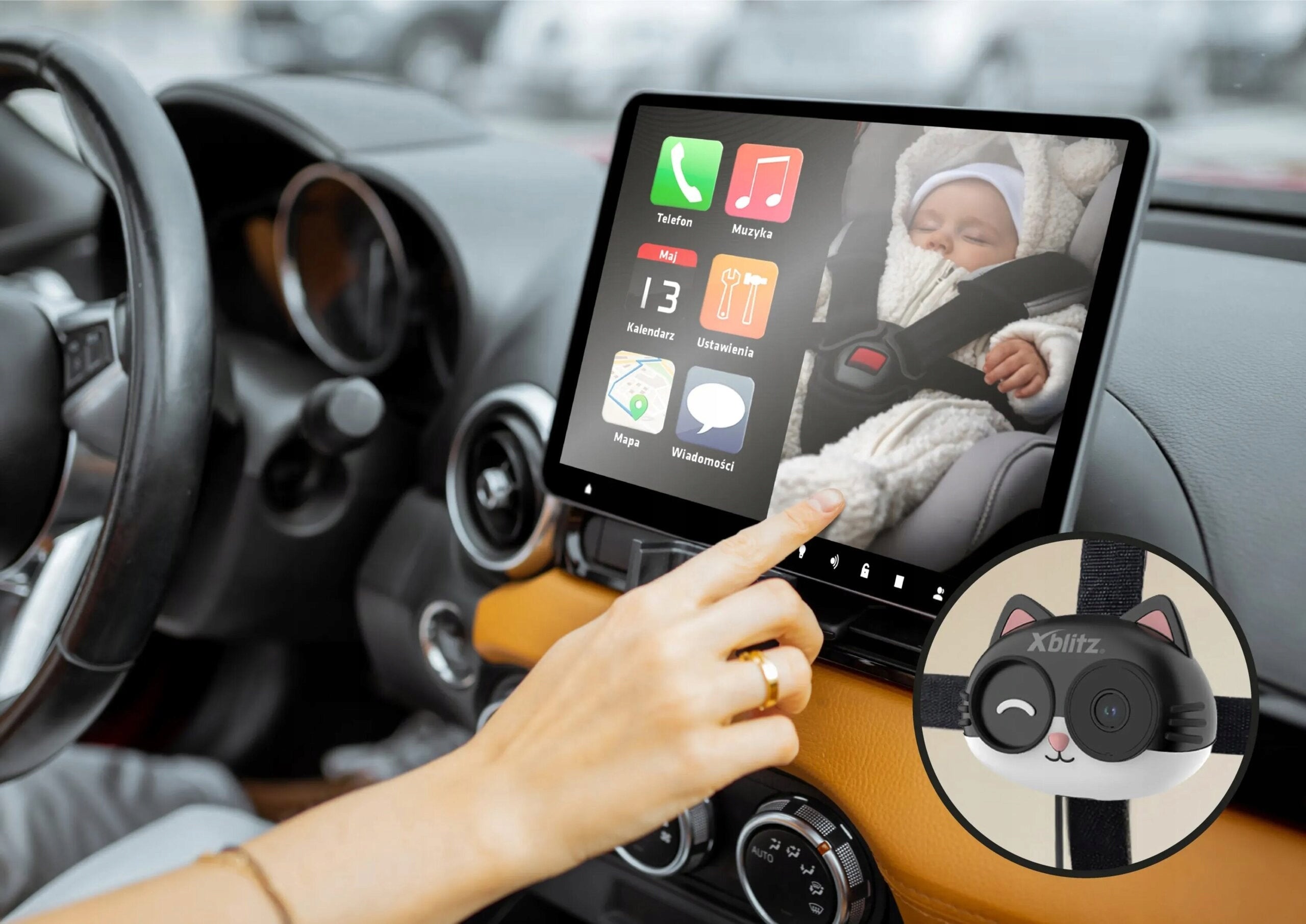 Baby monitor Xblitz Coco with CarPlay Functions camera