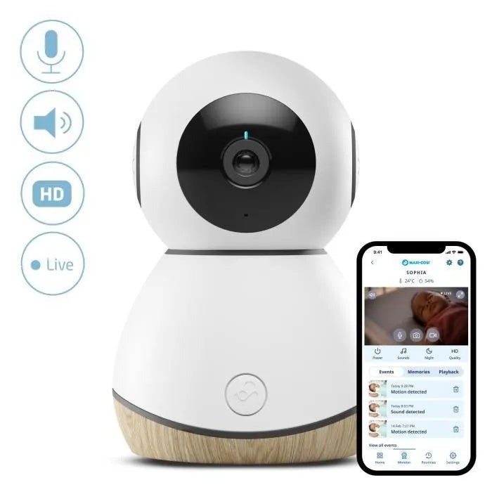 Baby monitor electronic camera Maxi-Cosi white Wi-Fi, Live streaming Manufacturer code A332216