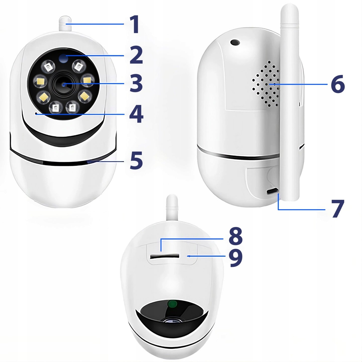 Baby monitor - white CLOUD STORAGE CAMERA Packaging status original