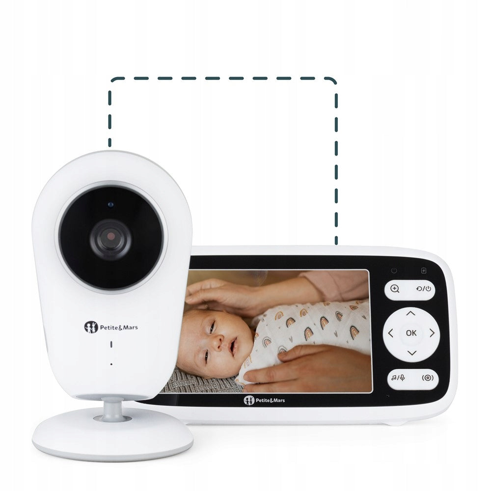 Baby monitor with HD camera, Without Wi-Fi night mode NANO 4.0 Petite&Mars