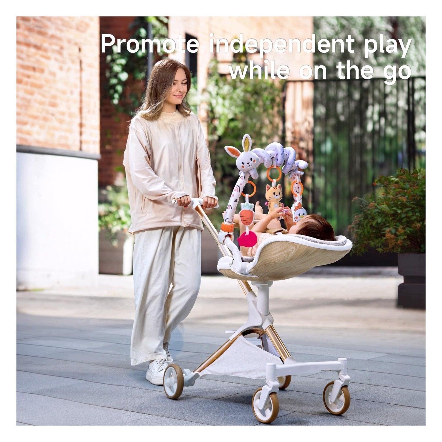 Baby rocker with rabbit motif Brand no brand