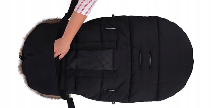 Baby sleeping bag COTTONMOOSE MOOSE Black for sled stroller Manufacturer code 5908239721695