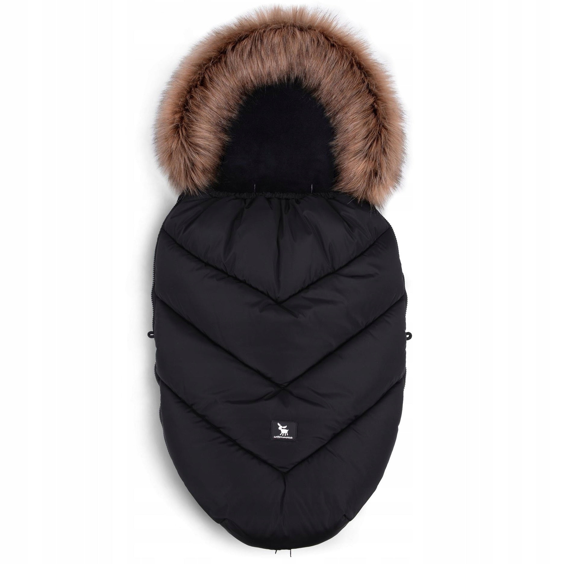 Baby sleeping bag COTTONMOOSE MOOSE Black for sled stroller