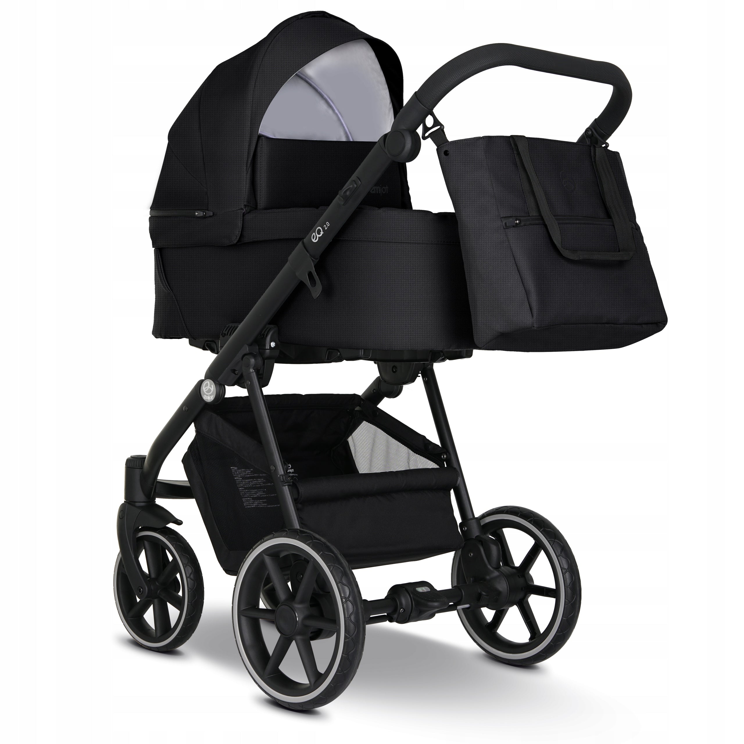 Baby stroller 2in1 EMJOT EQ 2.0 - multifunctional black accessories bag EAN (GTIN) 5902096483840