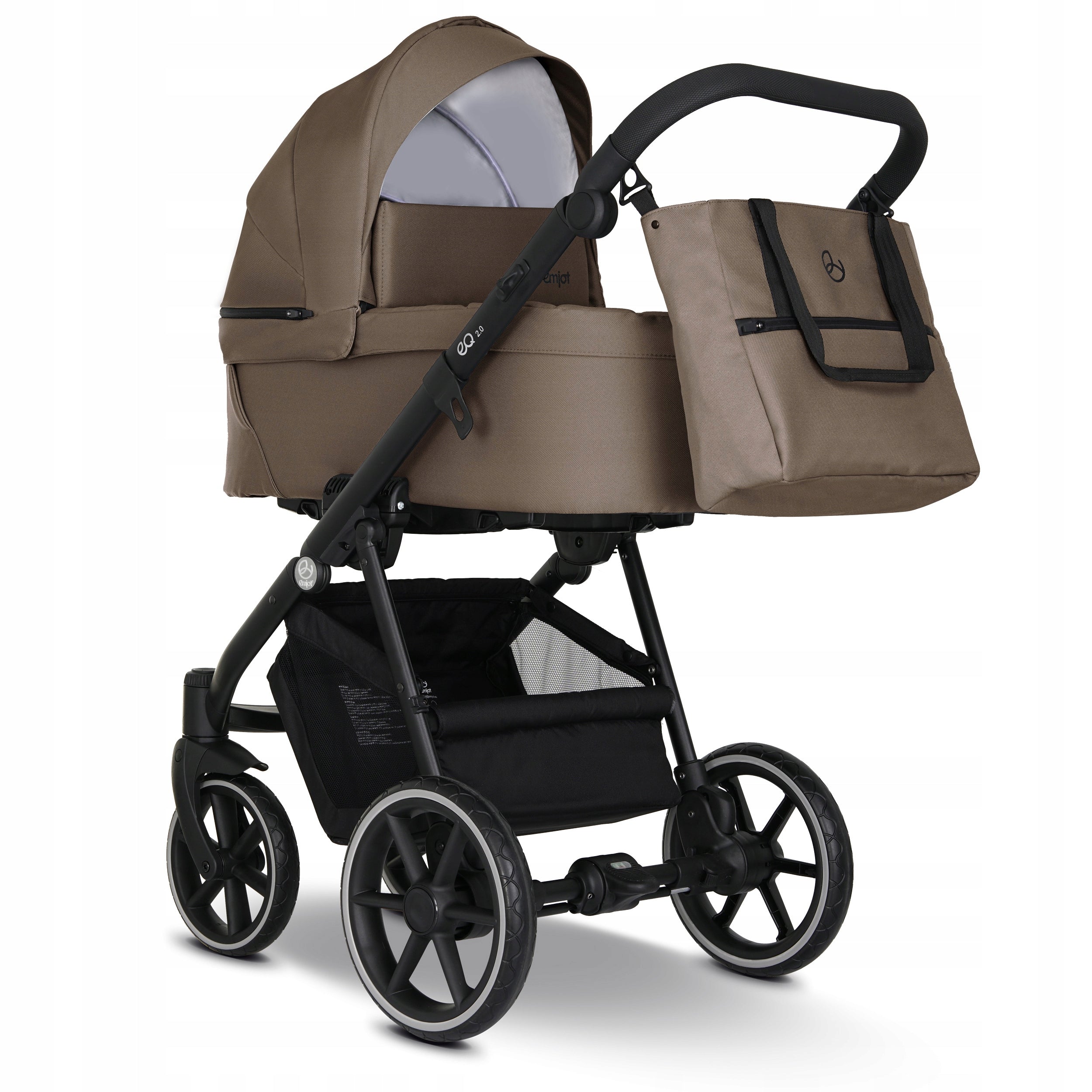 Baby stroller 4in1 EMJOT EQ 2.0 multifunctional c.beige f.Cosmo rotary base Packaging status original