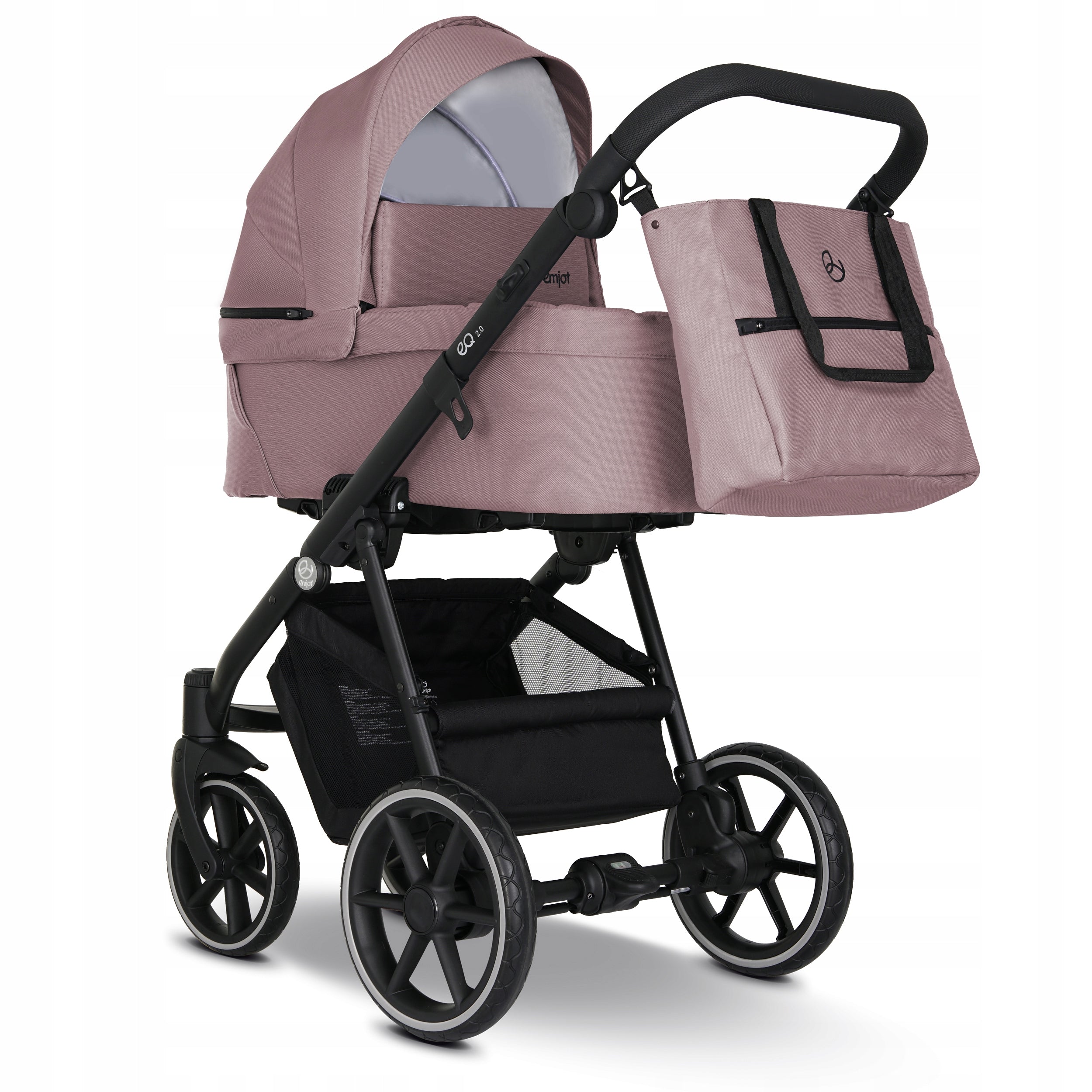 Baby stroller 4in1 EMJOT EQ 2.0 multifunctional pink f.Cosmo base isofix Packaging status original