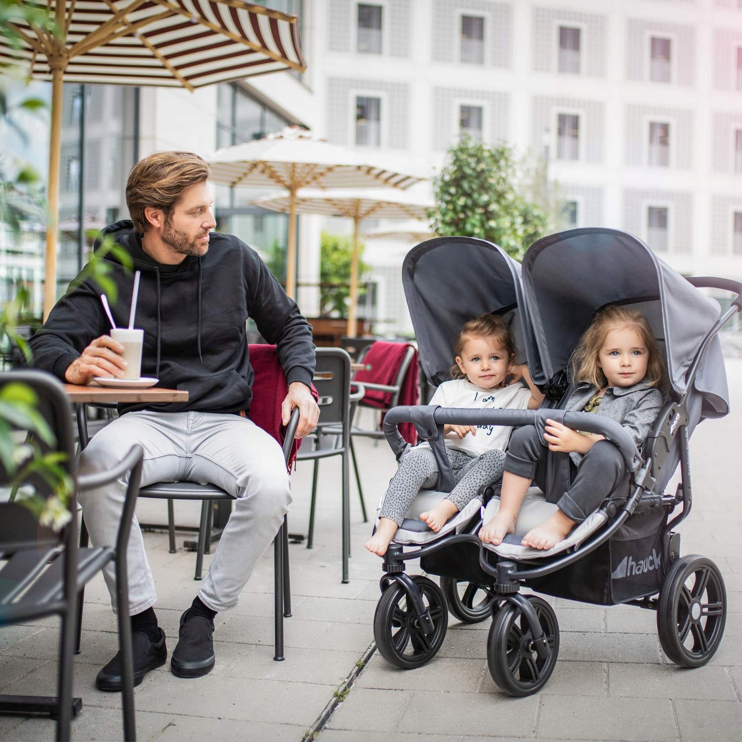 Baby stroller Hauck Roadster Duo SLX twins 2children up to 36kg durable Brand Hauck