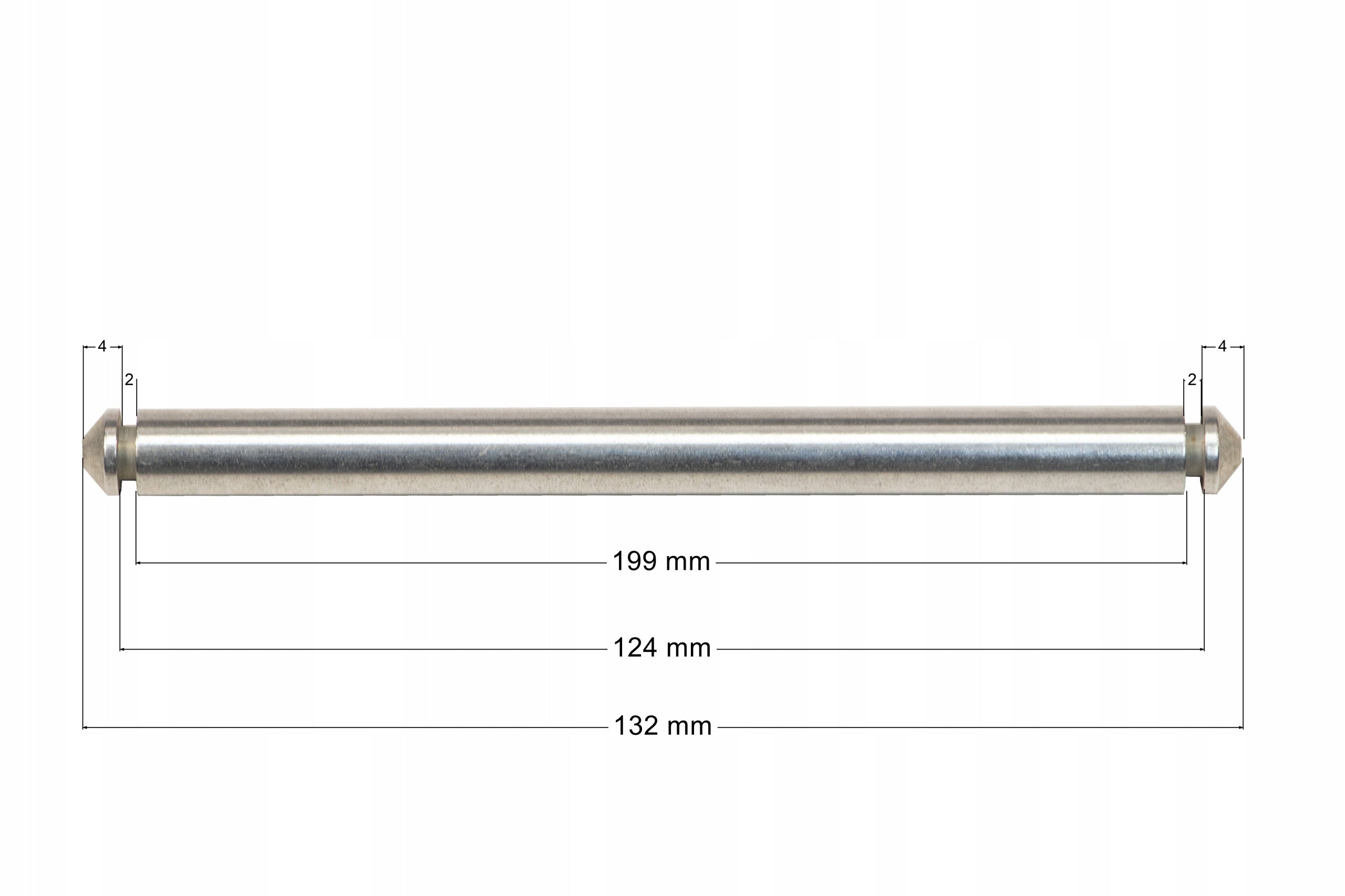 Baby stroller axles fi ⌀10 132mm 2 pcs Manufacturer code Oś  Ø 10 długość 132 mm