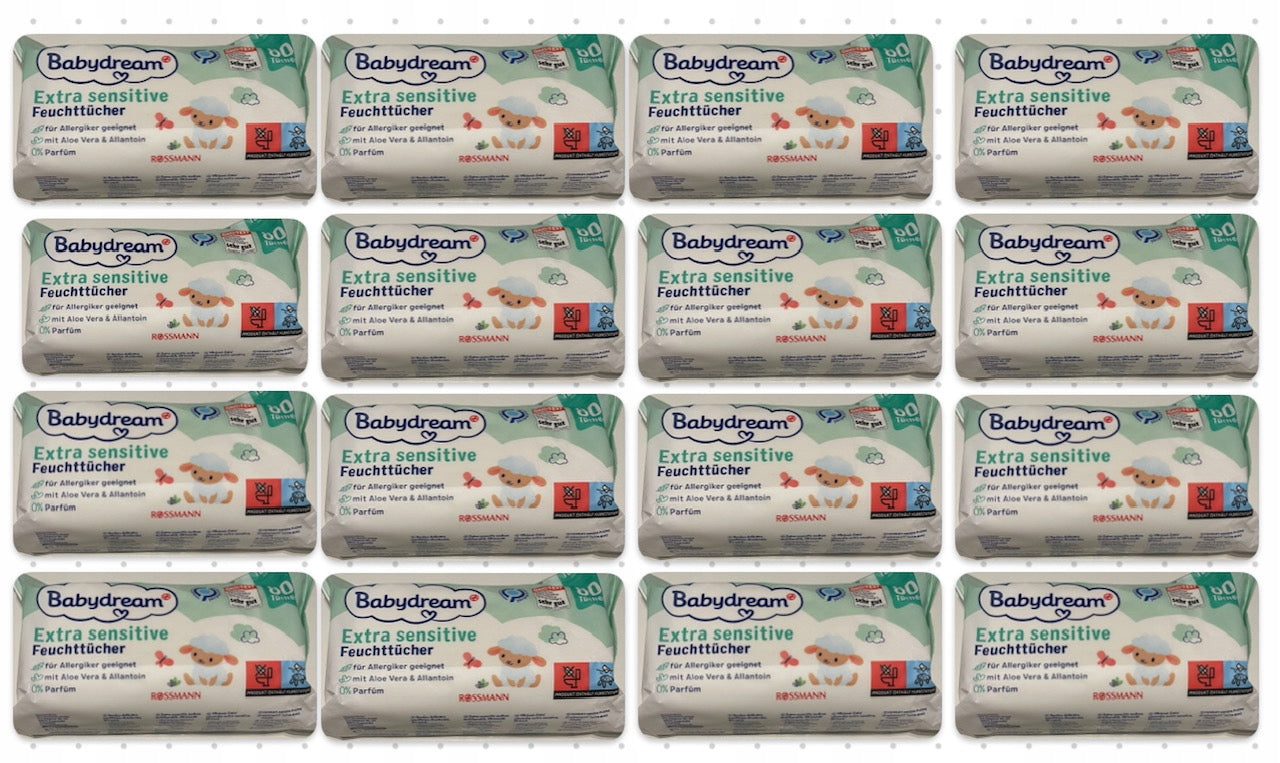 BabyDream Extra Sensitive Wipes 1280 pcs.