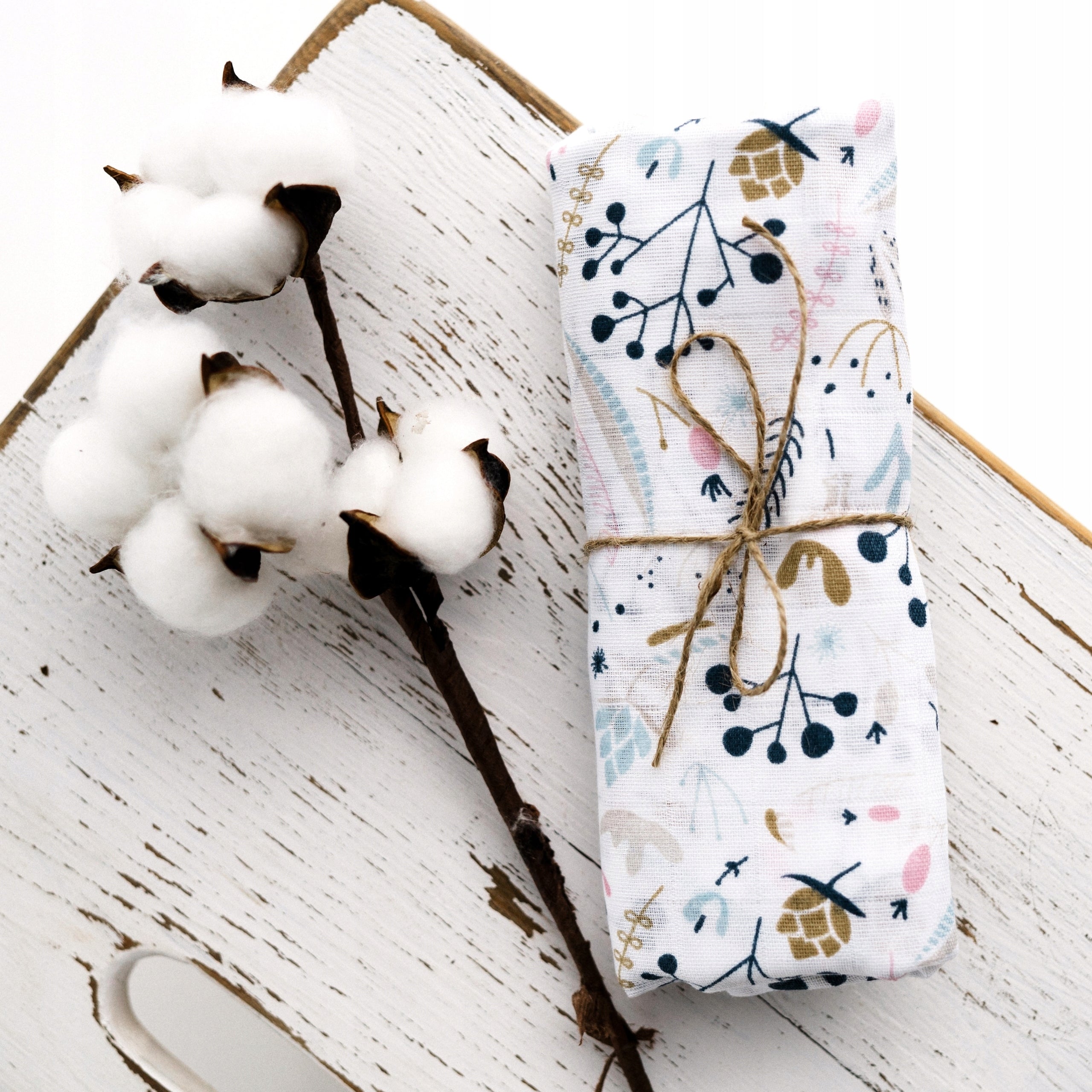 BabyU, Muslin Swaddle Infant Diaper Delicate 120x120 cm Packaging status original