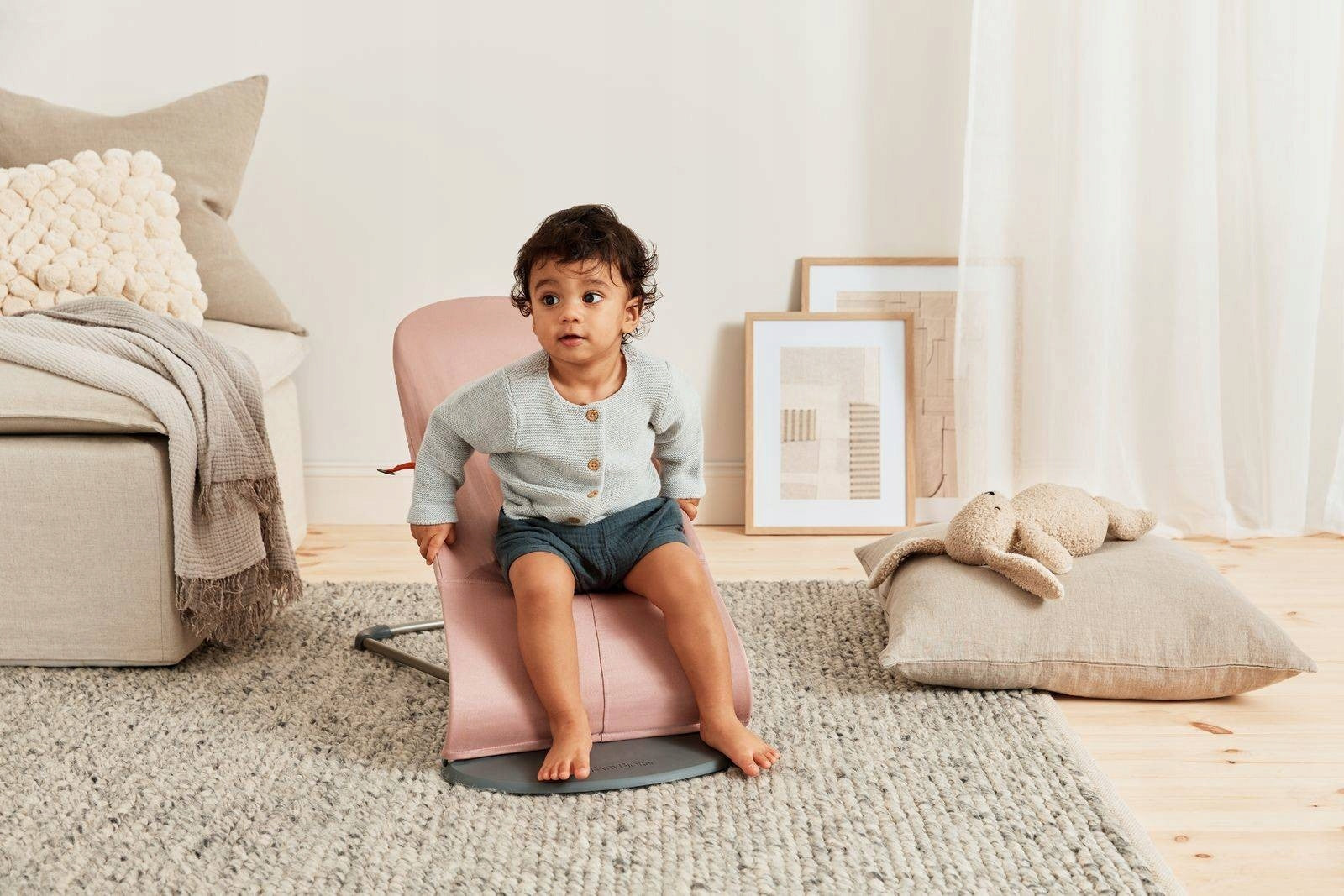 Babybjorn Bliss 3D Jersey Light Pink Bouncer Brand BabyBjörn