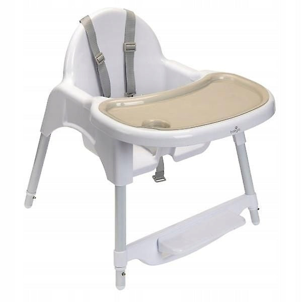 Babylo Eatin Mess Height Adjustable Highchair White Brand no brand